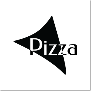 Word Pizza, Pizza Slice, Minimalistic Posters and Art
